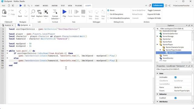 Build a Better Roblox Sprint Button (Advanced Beginners - AB016) смотреть онлайн