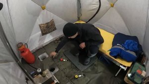 Ночной лещ зимой. Рыбалка с комфортом на льду, р. Кама