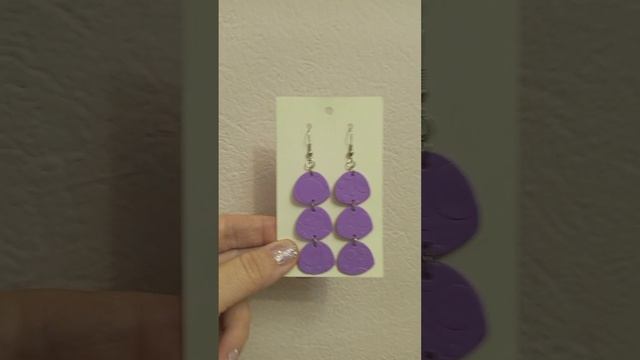 Сережки ручной работы? из полимерной глины. ✨