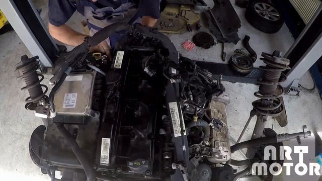 Výměna rozvodu Mercedes om651 /timing chain replacement om651 ARTMOTOR смотреть онлайн