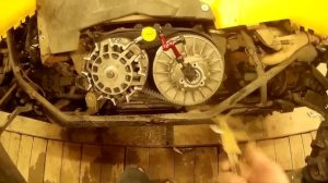 Stels Guepard (ревизия вариатора, замер осевого хода коленвала)