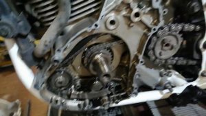 Шум подшипника обгонной муфты Suzuki dr 650,замена,натяжка цепи балансира