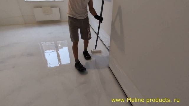 Эпоксидная смола Metally epoxy и эпоксидный пол от Meline Products. Ремонт пола. Набор №5.