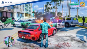 GTA Vice City Remake™ - Tommy Vercetti Интенсивный игровой процесс полицейской погони GTA 5 PC Mods