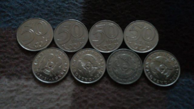 ВОСЕМЬ МОНЕТ 50 ТЕНГЕ решкой и орлом на байковой поверхности 25-го Апреля - ДЕНЕЖНЫЙ ПОТОК смотреть онлайн