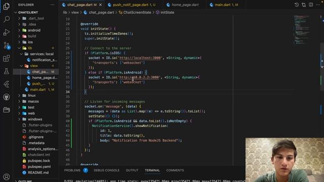 FLUTTER PUSH NOTIFICATION WITHOUT FIREBASE. смотреть онлайн