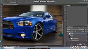 КАК сделать эффект движении  автомобиля в  с помощью фотошоп