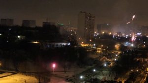 Новогодний фейерверк 2017, Москва.