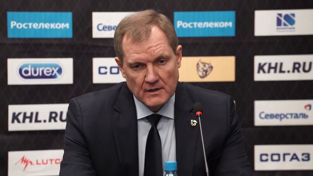 «Северсталь» - «Адмирал». Послематчевая пресс-конференция смотреть онлайн