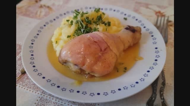 Курица под апельсиново-чесночным соусом
