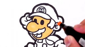 Super Mario Drawing Easy ??? How To Draw Super Mario - Drawing for Kids ?