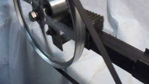 Откатные ворота. Привод из стиральной машины.