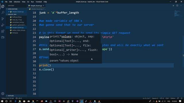 Exploit Development Part 1 : Simple Python Fuzzer
