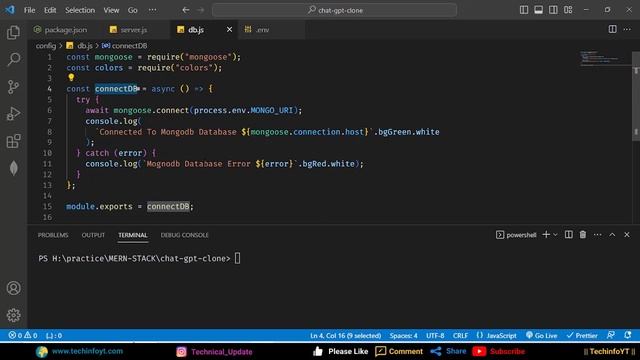mern stack Mongodb Connection and react setup | mern stack project | mern app