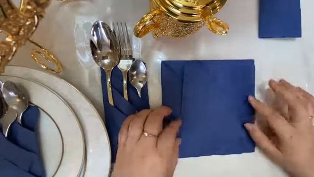 Сервировка из салфеток ❤️