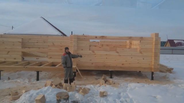 Дизайнерский дом за 1 минуту из бруса 9 на 9