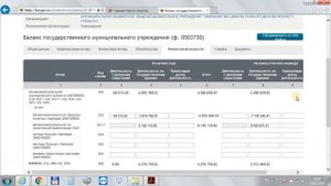 БАЛАНС ГОСУДАРСТВЕННОГО МУНИЦИПАЛЬНОГО УЧРЕЖДЕНИЯ