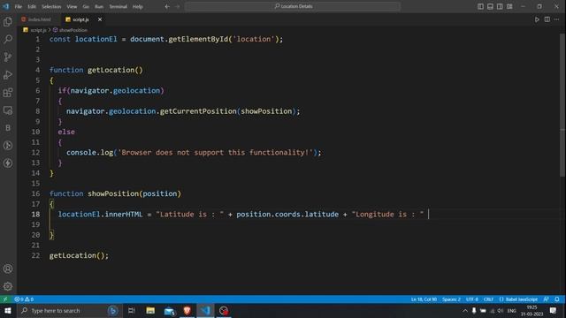 JavaScript | Getting Your Current Location Information Using Geolocation API