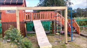 Детская площадка на даче своими руками.