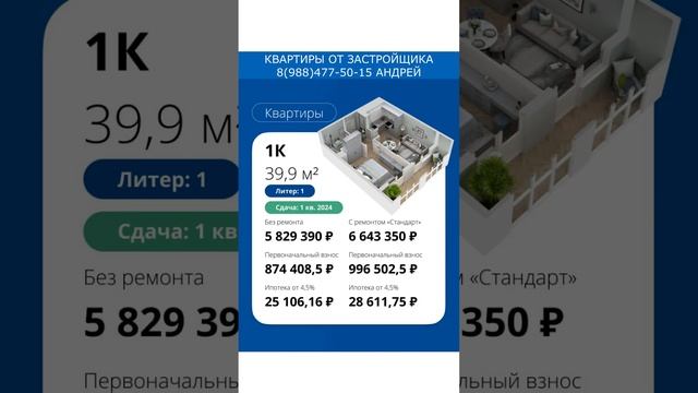 Квартиры в новостройках Краснодара - квартира от застройщика. Цены на недвижимость 2023, планировки