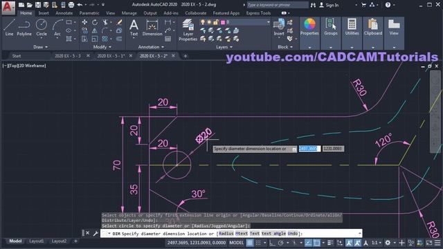 AutoCAD Drawing Tutorial for Beginners - 5