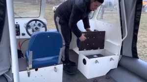 Новинка - аэролодка "Бриз 555" с двигателем  Honda K24 200л.с.