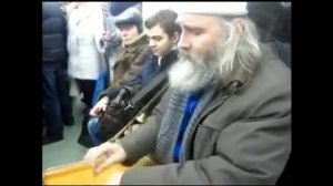 Игра на гуслях в метро, Александр Субботин, съёмки канала глобальная волна