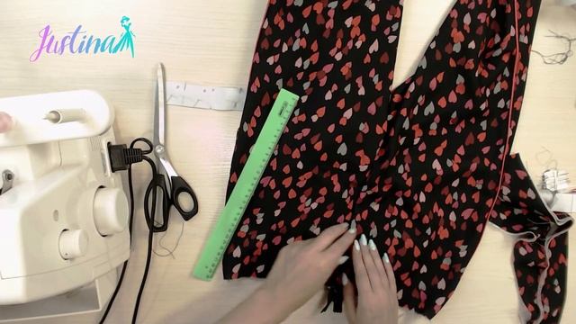 Второй этап МК Костюм в пижамном стиле: брюки смотреть онлайн