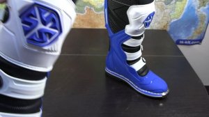 Мотоботы SCOYCO MBM006, цвет синий с белым, эндуро.