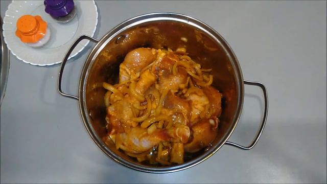 Как приготовить куриные ножки гриль в соусе карри [How to cook chicken legs grill in curry sauce]