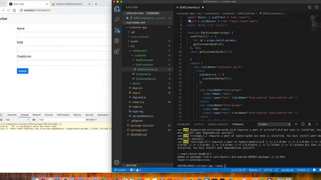 React Axios Put & Functional Component (React & Spring Boot Part 11) смотреть онлайн