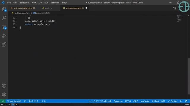 Easy JavaScript - How to create a simple Autocomplete Library with Vanilla JS (60)