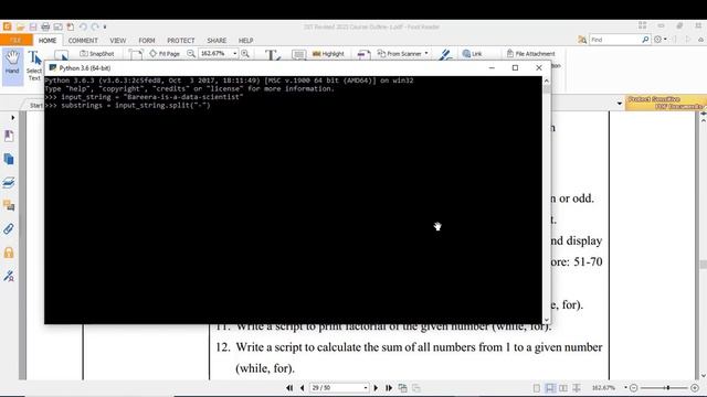 Python Exercise 03| Practical Programming in Python| Split InputString|#python #scholars#irfanullah