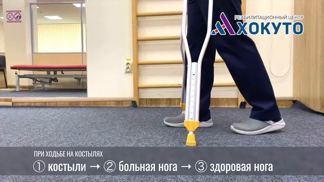 Как правильно ходить на костылях?
