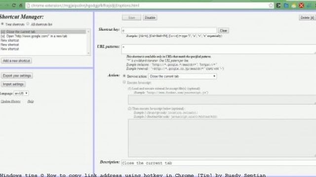 How to copy link address using hotkey in Chrome [Tip] by Rusdy Septian смотреть онлайн