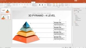 How to create 3D Pyramid chart in PowerPoint presentation