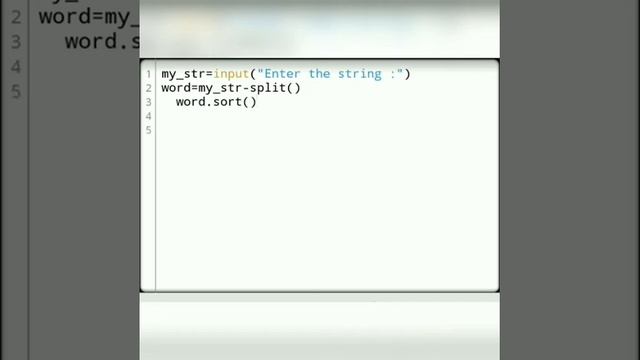 Sort words in Alphabetic order python programming series for beginner level part 46