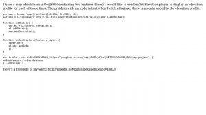 GIS: Leaflet elevation profiles with multiple GeoJSON features