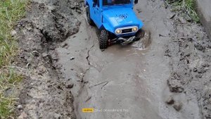 rc Wpl c34 (Toyota FJ40) засадили в грязь