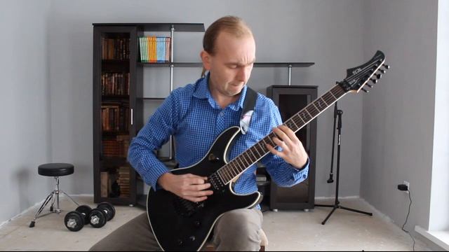 Charles Auguste de Bériot Violin etude Es Dur for electric guitar