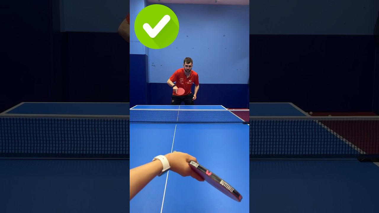 Как принять подачу слева низбок? #tabletennis #wtt смотреть онлайн