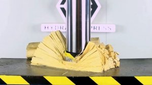 ГИДРАВЛИЧЕСКИЙ ПРЕСС 100 ТОНН ПРОТИВ ДЕРЕВЯННОГО БРУСА