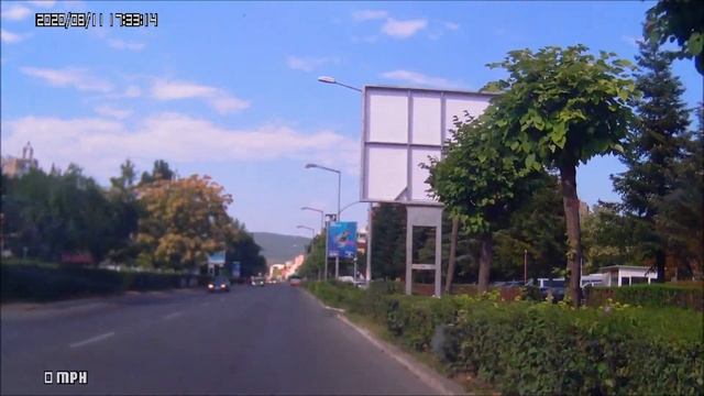 Курорт Солнечный Берег (Sunny Beach).Август 2020 г.Поездка на машине по центральной улице.Болгария. смотреть онлайн