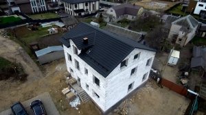 Кровля: Модульная металлочерепица черная