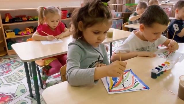 Декоративное рисование "Украшение платочка" смотреть онлайн