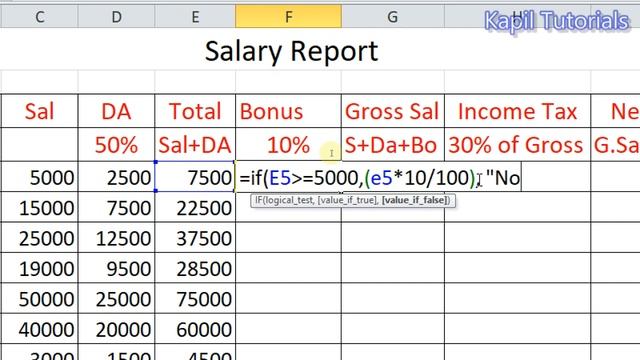 Excel 9 Tutorial based upon if condition смотреть онлайн