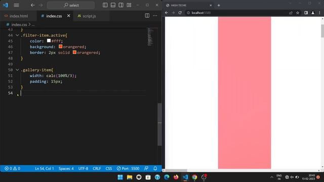 Responsive Filterable Images Gallery using HTML,CSS & JavaScript