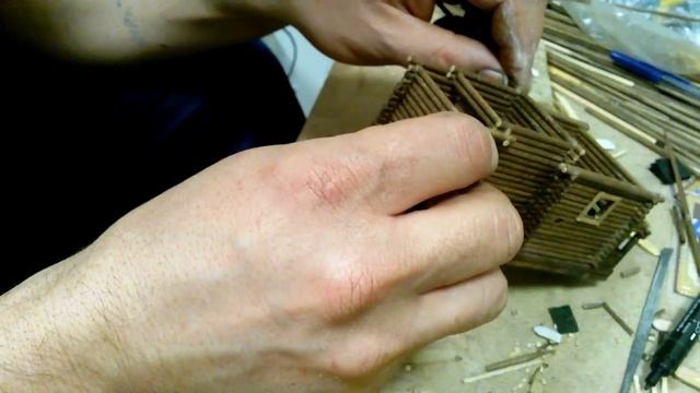 Как делать макет сруба.