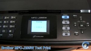 How to do a Print Quality Test on Brother MFC-J265W