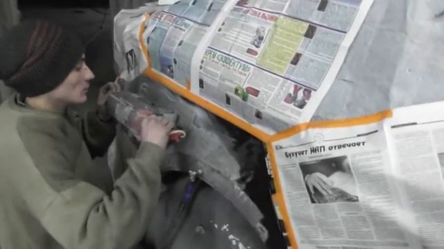 Покраска Хундай заднее крыло. Ч 1 смотреть онлайн